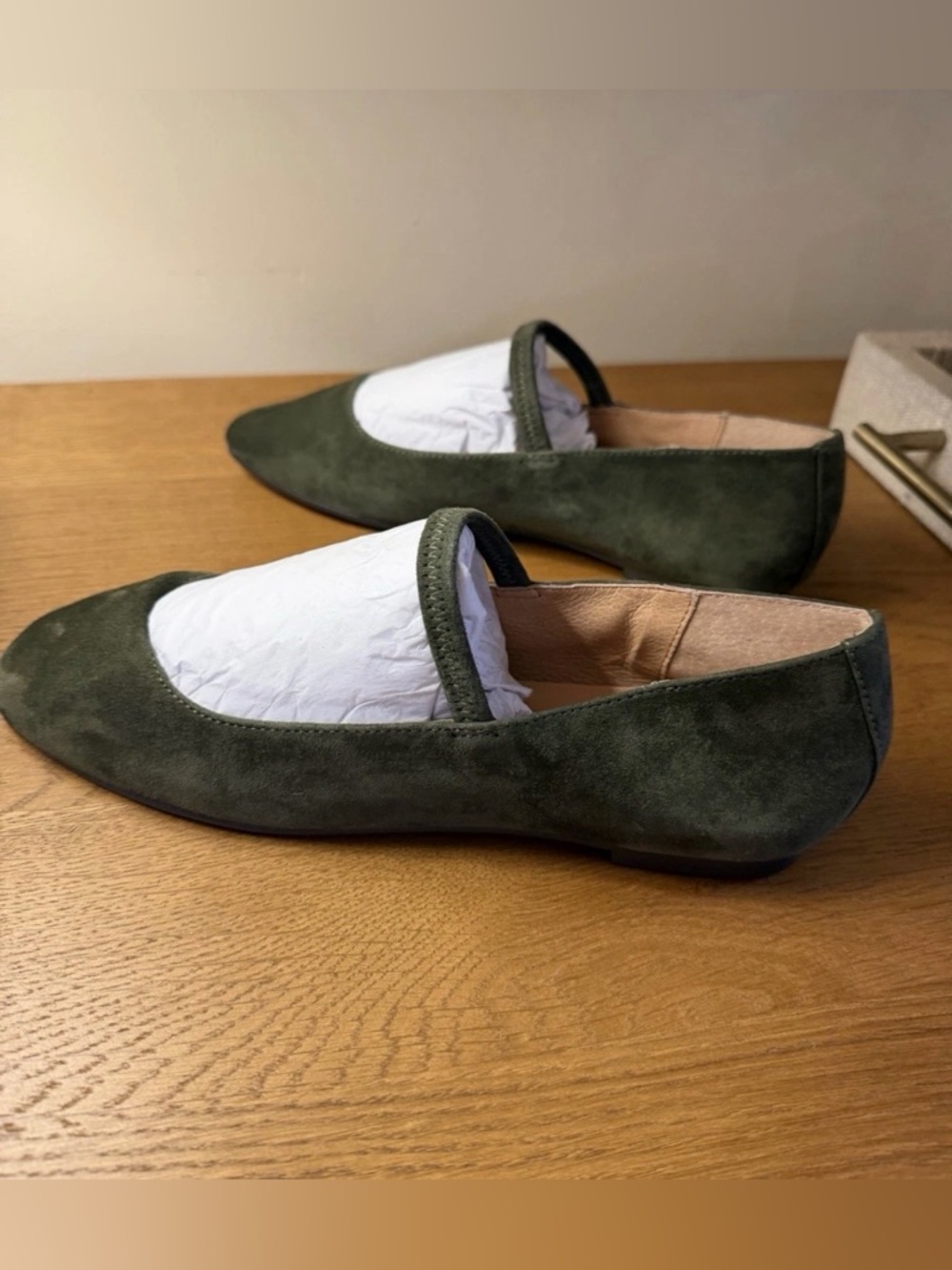 Madewell The Greta Ballet Flat in Suede (Loden ) Size 8.5 NWOB $128 NN046 - Picture 5 of 6